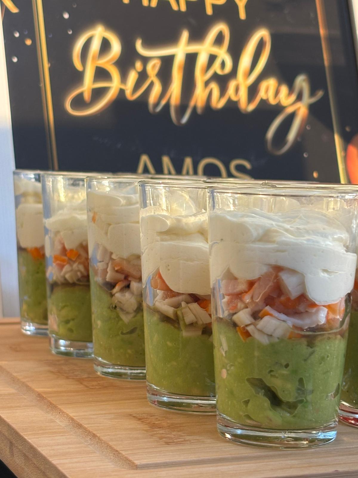 Verrines saumon avocat C'DOUX